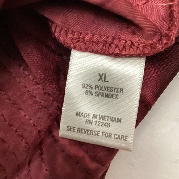 Dressbarn Burgundy Sequin Beaded 3/4 Sleeve Scoop Neck Top Womens XL - Picture 6 of 9